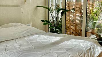 1 sovrum, wi-fi och sÀngklÀder