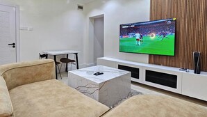 Economy Apartment, Balcony, City View | Living area - Jackson's Court And Apartment (Abuja)