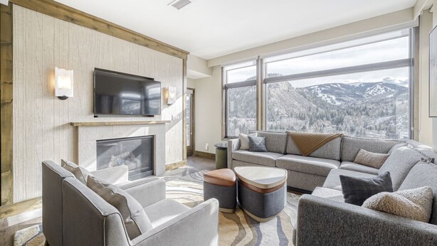 Unclassified image, 1 of 47, button - 2BR ski-in/out condo with mountain and pool views in Avon. (Avon)
