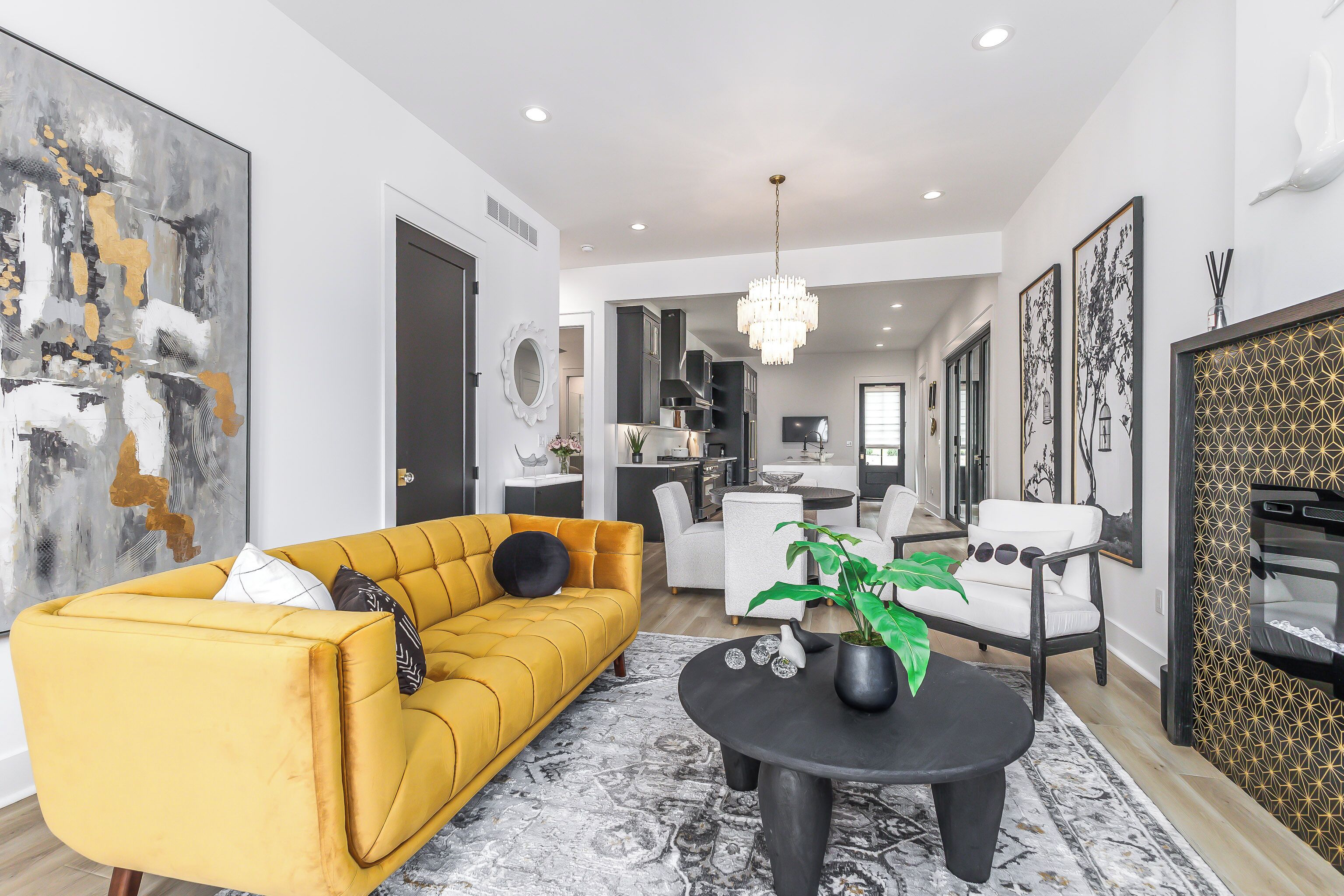 TV connectée, cheminée