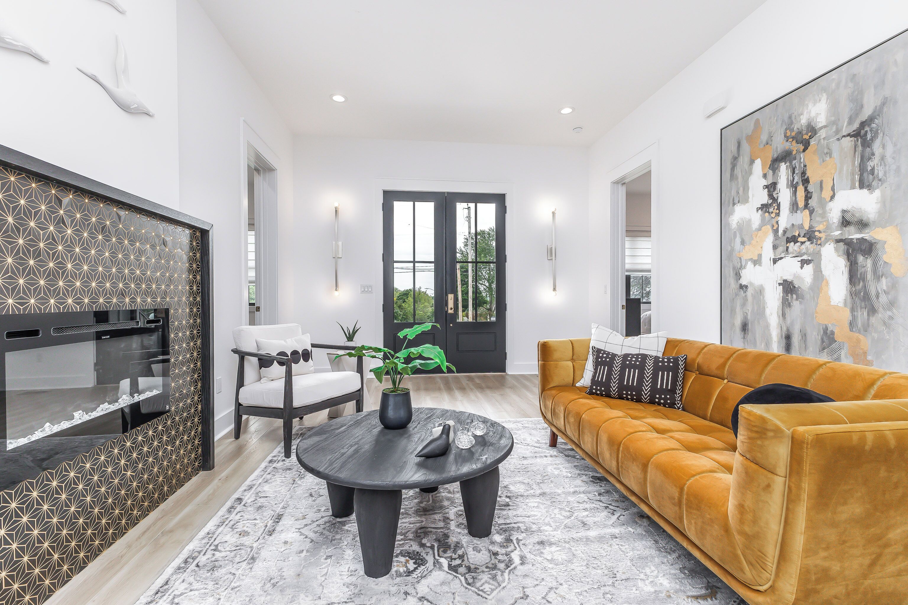 TV connectée, cheminée