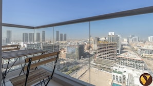 Apartemen Mewah, balkon, pemandangan kota | Pemandangan balkon