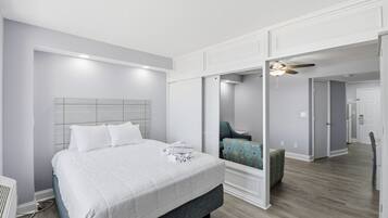 Iron/ironing board, free WiFi, bed sheets
