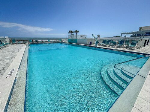 Oceanfront Studio | Steps to Sand & Pool + Balcony