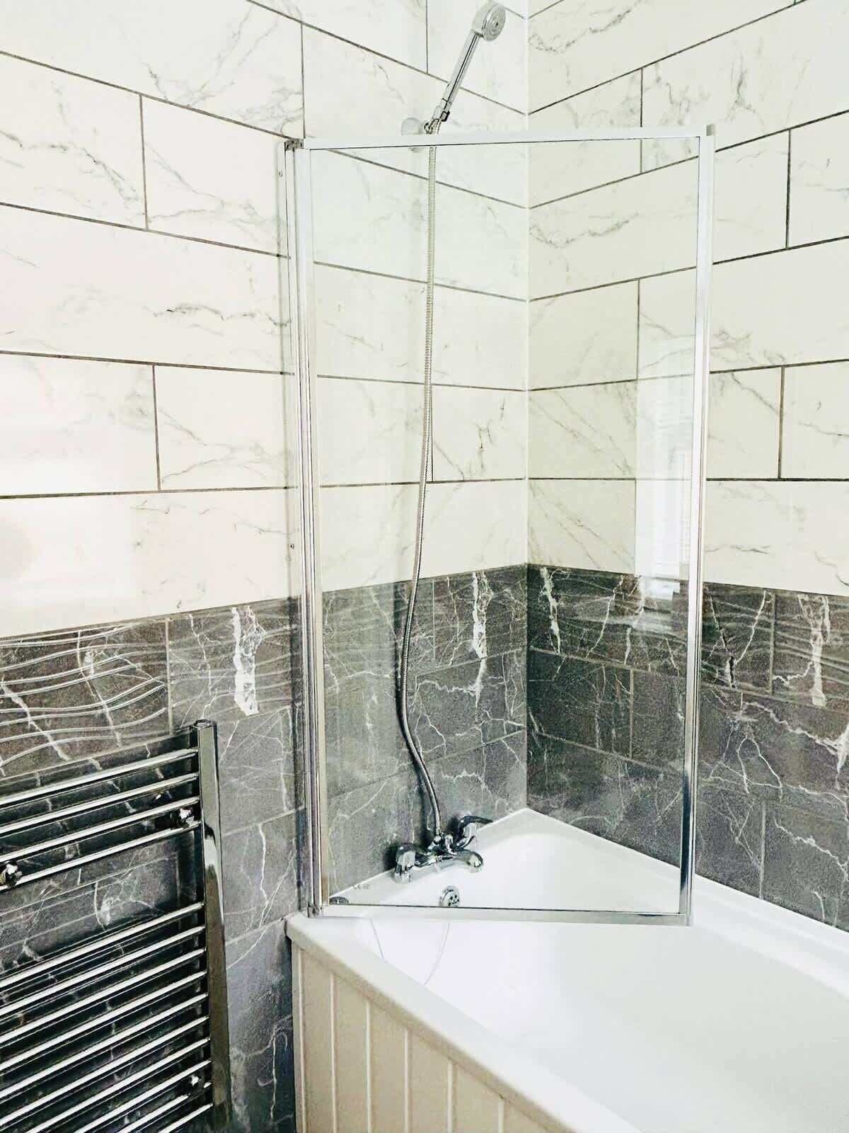 Shower, hair dryer