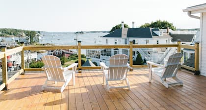 Boothbay Harbor King Suite - Room 4 at Greenleaf Inn - Fireplace, Harbor Views!