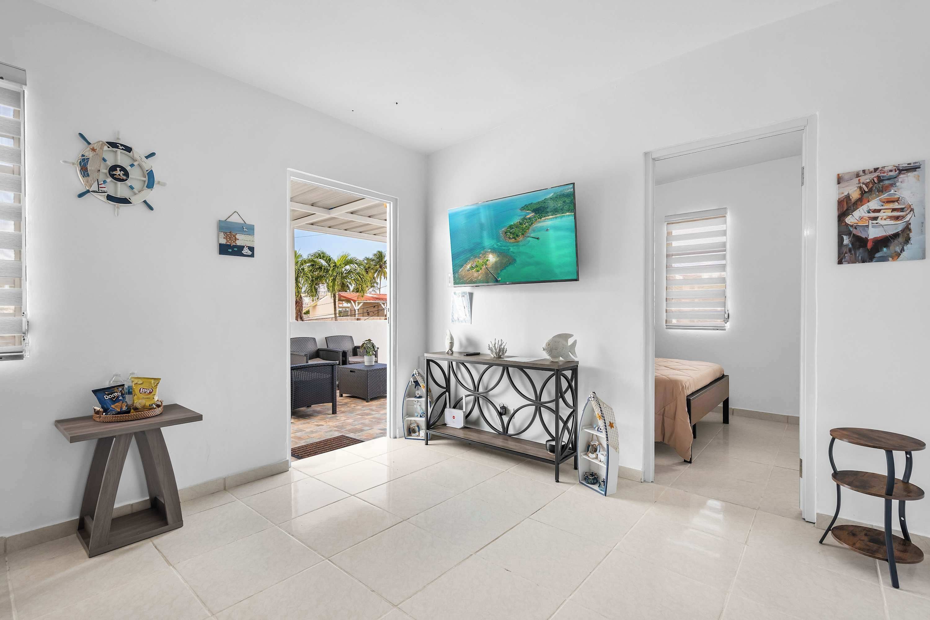 2 bedrooms, iron/ironing board, travel crib, WiFi