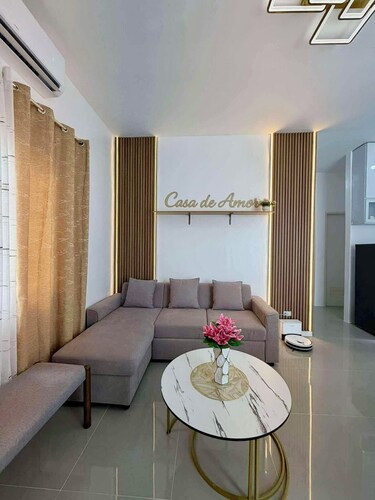 Newly Furnished, Modern 3-bedroom house with AC in lovely Dauis  beach.