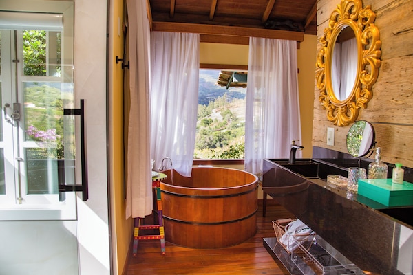 Loft, Garden View | Bathroom | Bathrobes, slippers