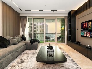 Living area - Grand JBR PentHouse Style (Dubai)