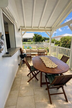 Outdoor dining - Koly'Dream - Ti Kozy - Villa with swimming pool in Saint-François (Saint-François)