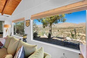 Interior - Desert Nest — 2b cabin on ridge + mountain views (Morongo Valley)