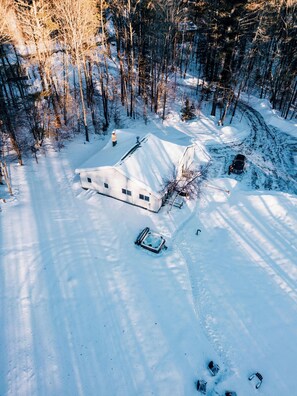 Exterior - NEW! Secluded White Mtns Home• Hot Tub, EV, Pets • Near Kanc Hwy, Sleeps 10 (Albany)