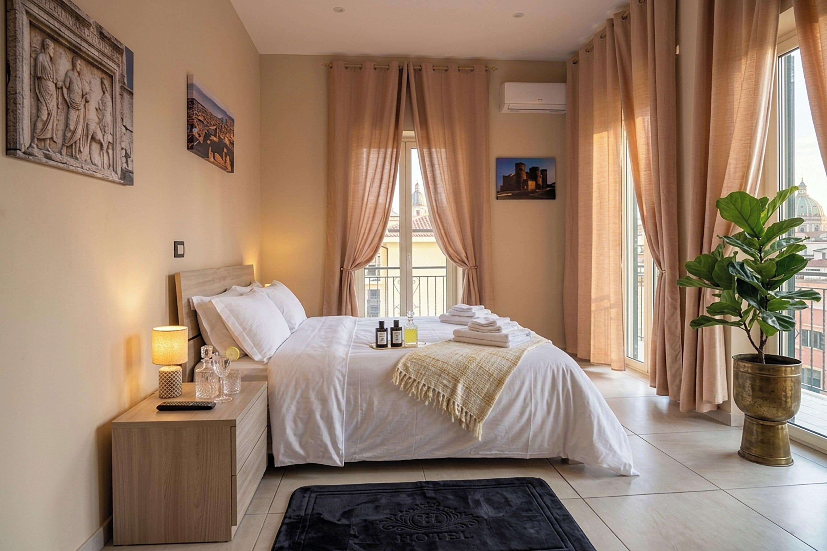 Habitación de lujo doble, vistas a la ciudad | Ropa de cama de alta calidad y edredones de plumas