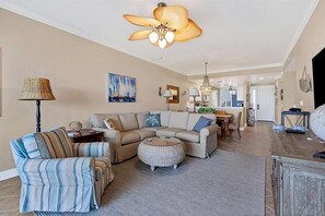 TV - Enjoy a serene harbor view in this spacious 2-bedroom condo in Placida. (Placida)