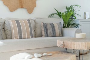 Smart TV, books, video library, stereo