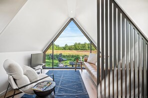 Interior - Glamp in luxury! Modern A-Frame Cabin with Hot Tub, Minutes from Branson, MO! (Branson)