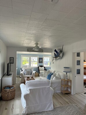 Interior - Rollo's Roost is an authentic-funky and quaint beach house.  Bright & charming. (Cape May)