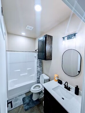 Towels, soap, toilet paper