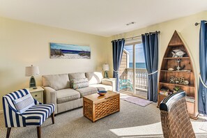 TV, books - Steps to Pool & Beach: Coastal Carolina Condo! (Surfside Beach)