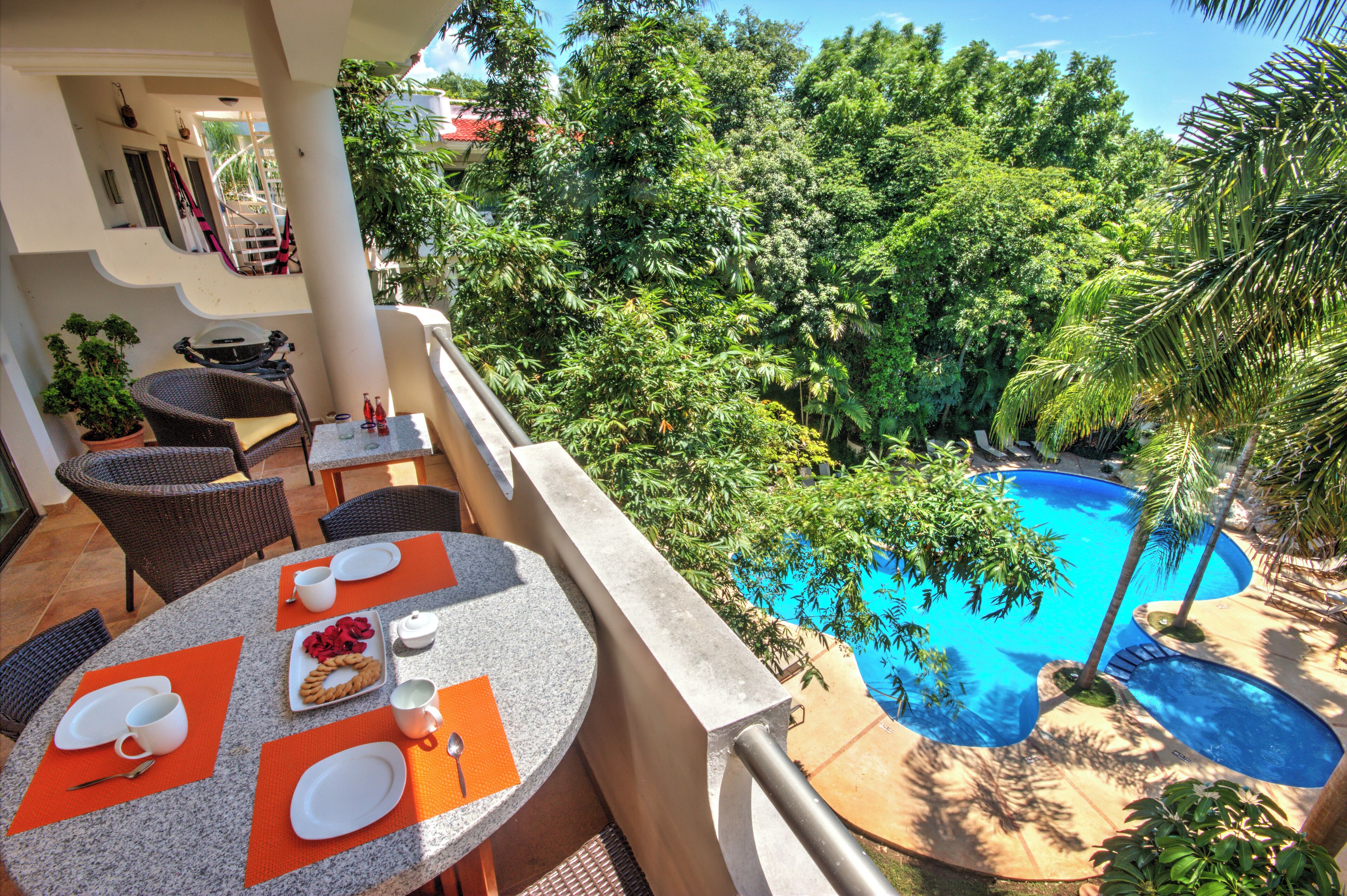 Apartamento standard, sacada, vista para o jardim | Sacada