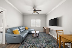 Living area - Epic Game Room 3 Min Walk to Beach, Pets OK (Panama City Beach)