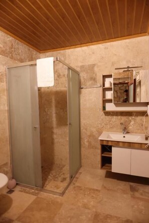 Family Room, Balcony, City View | Bathroom | Slippers - Wisstone Hotel (Urgup)