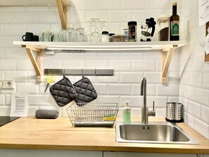 Private kitchen - Central BUDAPEST Studio ⭐️| AC+Netflix (Budapest)