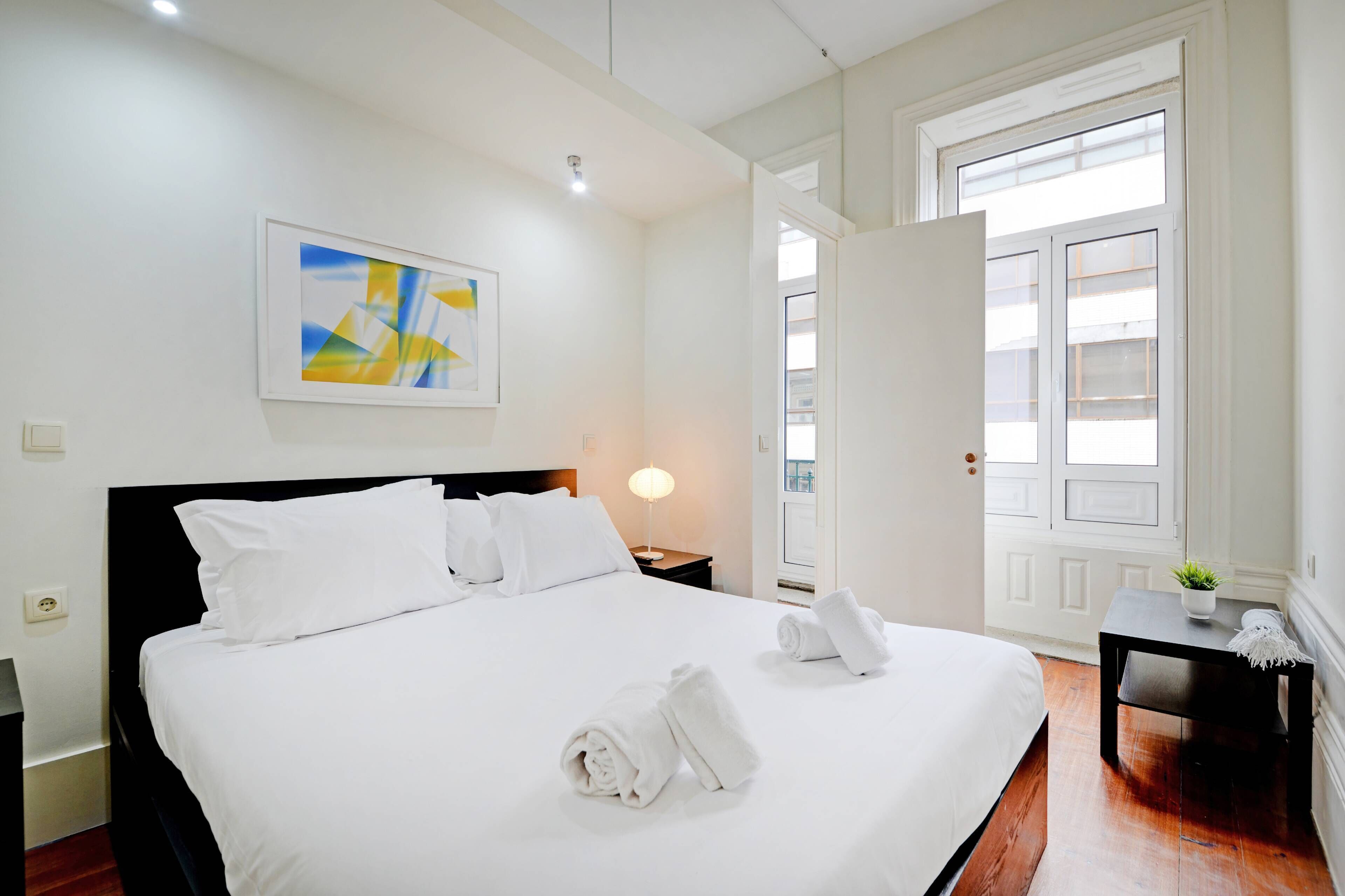 1 غرفة نوم ومكواة/لوح كي وخدمة الإنترنت وملاءات أسرّة