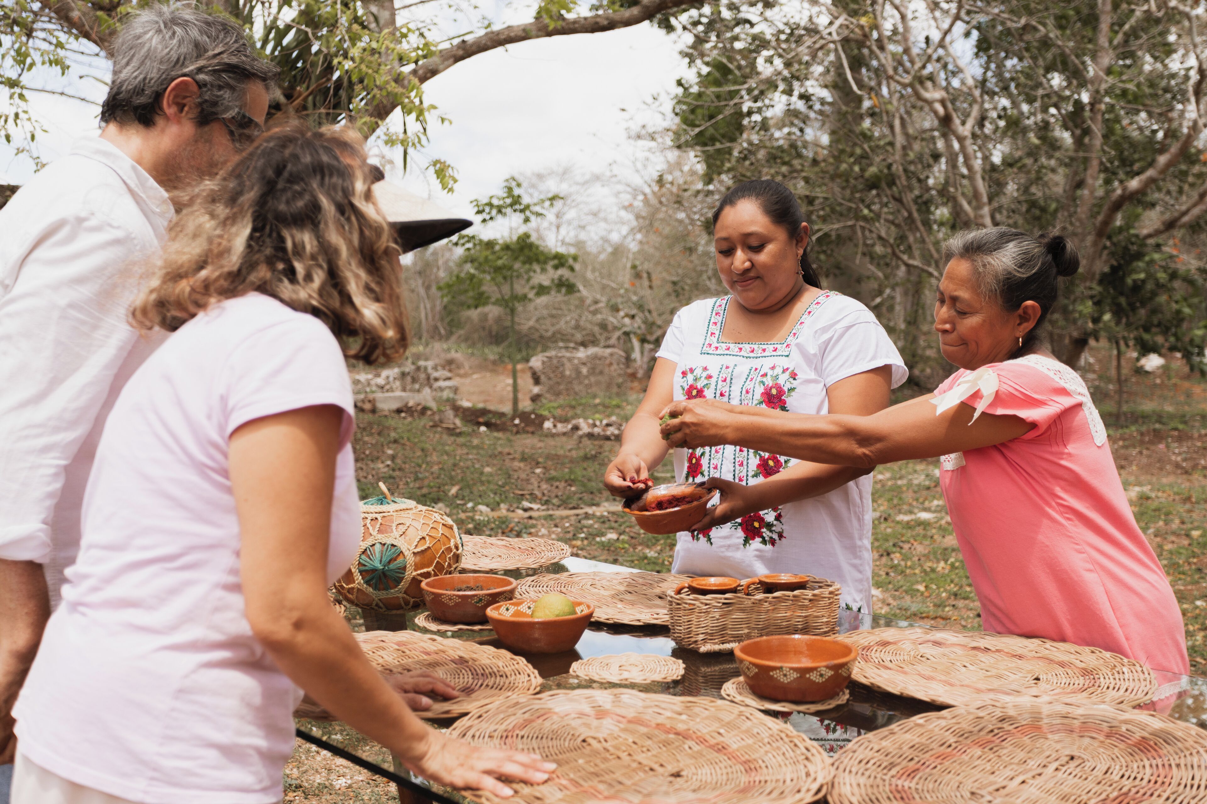 Opções para refeição ao ar livre