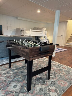 Games room - House on The Point: Updated 3-Bedroom Lake House in Central Wisconsin (Coloma)