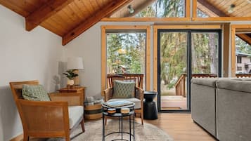 Télévision, cheminée, chaßne hi-fi