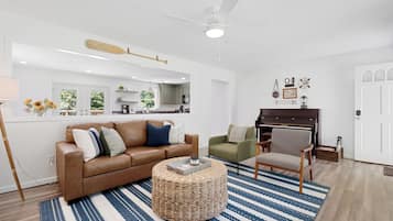 Smart TV, video games, foosball, books