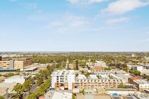 Aerial view - Vista One | Central Adelaide 1BR with Beautiful Views (City of Adelaide)