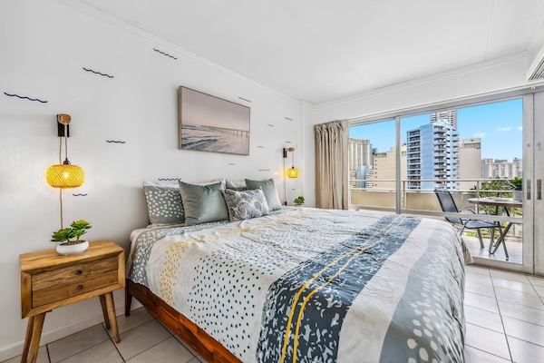 Tastefully furnished spacious bedroom with King bed. Private lanai is adjacent to bedroom