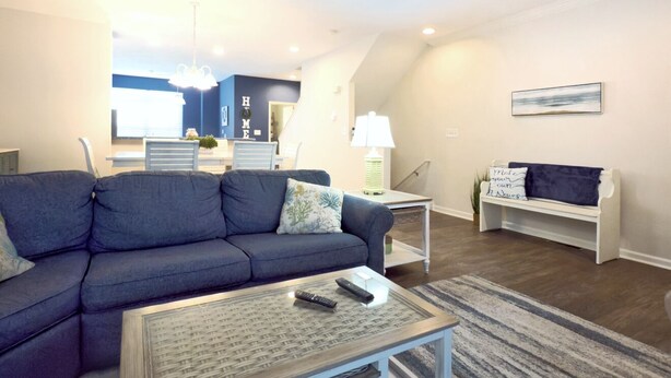 Living area - Spacious Three Primary Suites Townhouse Rehoboth Beach! (Rehoboth Beach)