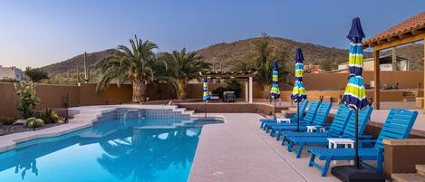 A heated pool