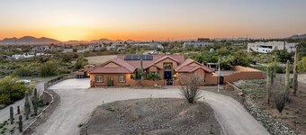 Private Desert Retreat w/ Heated Pool + Spa • Mountain Views