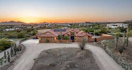 Private Desert Retreat w/ Heated Pool + Spa • Mountain Views