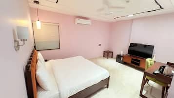 Sengetøy i egyptisk bomull, sengetøy av topp kvalitet og safe på rommet