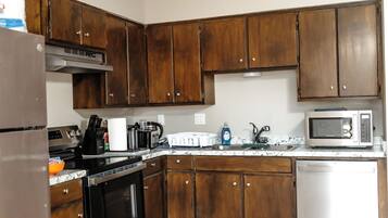 Microwave, oven, stovetop, dishwasher