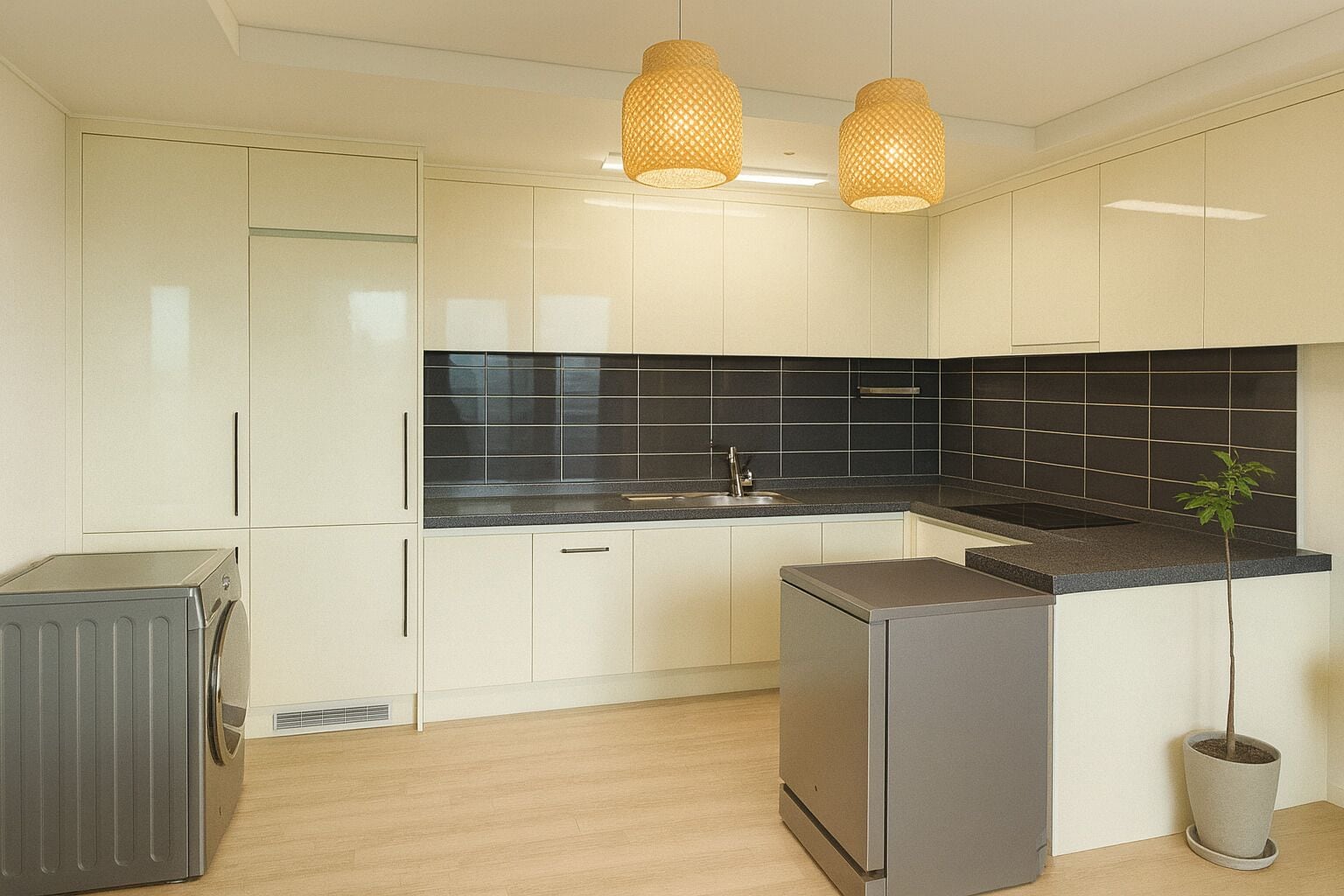 Microwave, oven, stovetop, dishwasher