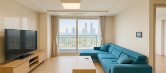 Songdo Home13 | 2BR 60m2 | 2min to Hyundai outlet Triple st. | Free parking
