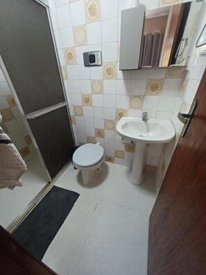 Shower, towels, soap, toilet paper - Espaço Plataforma  (Nova Friburgo)