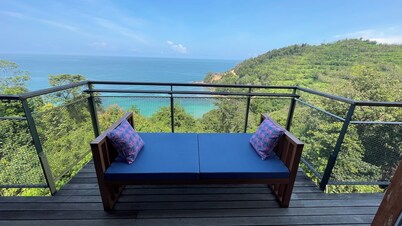 A serene 3-bedroom villa with private beach and stunning views of China Sea