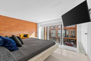 1 bedroom, iron/ironing board, WiFi, bed sheets - Double-height loft in Zoho Skies | Rooftop pool (Puerto Vallarta)