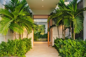 Exterior detail - New lake front villa in golf and beach resort (Punta Cana)