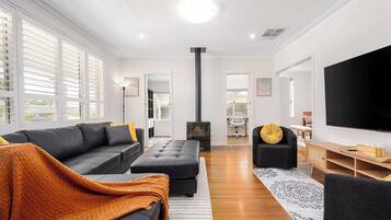 TV, fireplace, ping pong