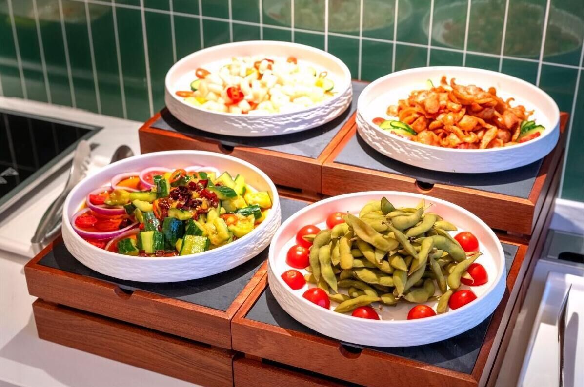 뷔페 아침 식사