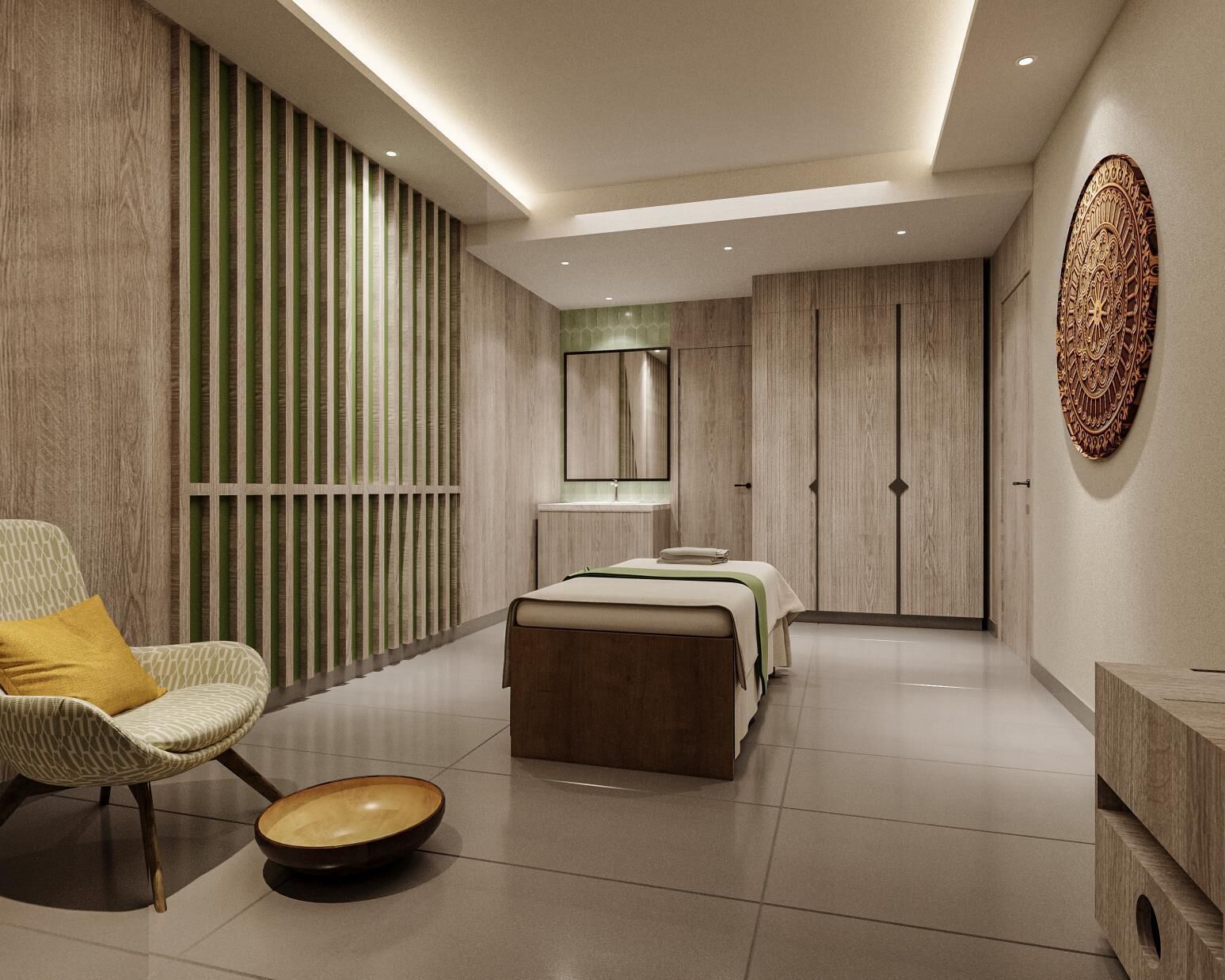 Ayurvedic treatments, 2 treatment rooms